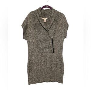 Candie's Gray V-Neck Sweater Classic Knit